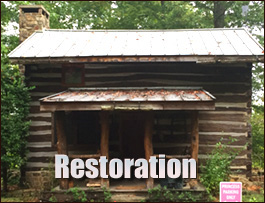 Historic Log Cabin Restoration  Elizabethtown, North Carolina